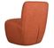 Fauteuil Eve Tissu Bouclette Rouille