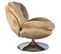 Fauteuil Pivotant Nuage Sable Velours