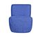 Fauteuil Eve Tissu Bouclette Bleu