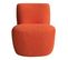 Fauteuil Eve Tissu Bouclette Orange