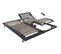 Sommier relaxation 2x80x200 cm DREAMEA S50 gris anthracite