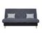 Banquette Clic Clac 3 Places Dakota - Tissu Gris - L 189 X P 94 X H 100 Cm - Couchage 120 X 190 Cm