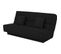 Banquette Clic Clac 120 X 190 Cm Tissu Noir Melissa