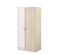 Armoire 2 Portes "romeo" Blanc et Beige