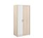 Armoire 2 Portes "romeo" Blanc et Beige