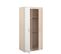 Armoire 2 Portes "romeo" Blanc et Beige