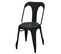 Lot de 4 chaises "INDUSTRIEL" noires pour le prix de 3