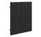 Lot de 2 portes MAYENCE Chêne noir