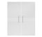 Lot de 2 portes MAYENCE Blanc brillant