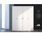 Armoire 4 portes 2 tiroirs DAILY blanc