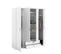 Armoire 4 portes 2 tiroirs DAILY blanc