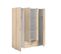 Armoire Varia - Décor Chene - 4 Portes Battantes + 2 Tiroirs  - L 160 X H 185 X P 51 Cm