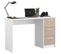 Bureau Essentiel 3 Tiroirs - Décor Chêne Et Blanc - L 121,2 X P 55 X H 74,5 Cm - Fabriqué En France