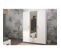 Armoire Dream 3 Portes - Panneau De Particules - Miroir - Décor Blanc - L150  X H200  X P52