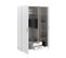 Armoire Dream 3 Portes - Panneau De Particules - Miroir - Décor Blanc - L150  X H200  X P52