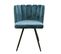 Chaise Ariel Velours Bleu Canard