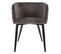 Fauteuil Dîner Velours Marlo Gris