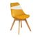 Chaise Scandinave Baya Patchwork Ocre Autres Jaune