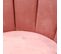 Chaise Velours Ariel Rose