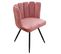 Chaise Velours Ariel Rose