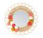 Miroir Rond Rotin Pompons Naturel D37