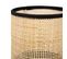 Lampe Typha Base Bois Noir Abat-jour Rotin