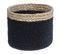 Lot De 3 Paniers Jute Noir