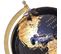 Globe Terrestre Noir Et Or H33 Cm