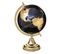 Globe Terrestre Noir Et Or H33 Cm