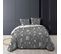 Housse De Couette 240x220 + 2 Taies Suzanne Anthracite Coton 52 Fils