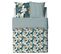 Housse De Couette 240x220 Lobelia + 2 Taies 100% Coton 57 Fils