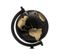 Globe Terrestre Noir Et Or H22 Cm