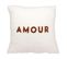 Housse De Coussin 40x40 Cm Bouclette Amour