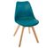 Chaise Scandinave Baya Bleu Canard