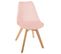 Chaise Scandinave Baya Rose Poudre