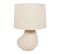 Lampe Céramique Lin Héra Beige Écru