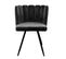 Chaise Velours Ariel Noire