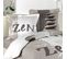 Housse De Couette 240x220 + 2 Taies Galets Zen Coton 42 Fils