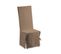 Housse De Chaise Renato Taupe Coton