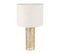 Lampe Métal Lin Calathéa Beige Dorée