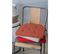 Lot De 4 Galettes De Chaise Duo Velcro 38x38 Cobalt Lin