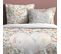 Housse De Couette 240x220 Fleurette + 2 Taies Coton 57 Fils