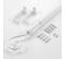 Kit Tringle Extensible 120 à 210 Cm Peint Arabesque Blanc