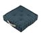 Coussin De Sol 45x45x10 Cm Duo Cobalt Lin 100% Coton