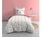 Housse De Couette 140x200 + Taie Chatchat 100% Coton