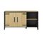 Buffet 2 portes/2 niches CORK imitation chêne/noir