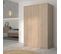 Armoire 3 Portes Effet Bois - L136 X H200 Cm