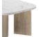 Table basse QUARTZ avec plateau effet marbre