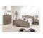 Chambre Taupe Lit 140 + Commode + Chevet