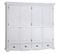 Armoire Penderie Blanche 4 Portes 4 Tiroirs 4 Etagères L 212 H 195 P 54 Cm